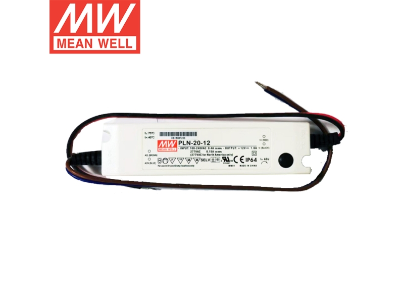 PLN-20-48 20W恒流可防水明纬LED电源