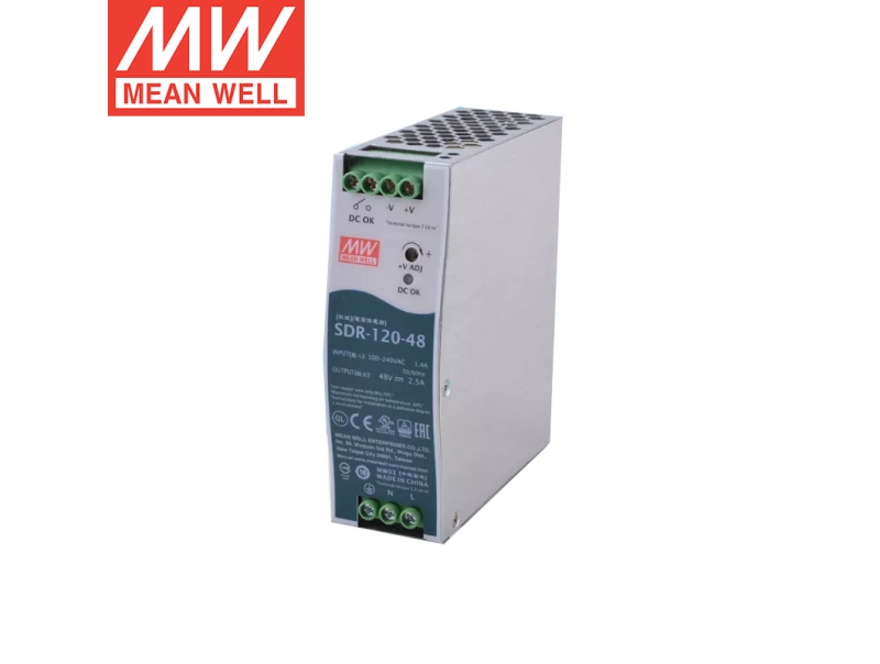 SDR-120-48 120W单组输出台湾明纬电源