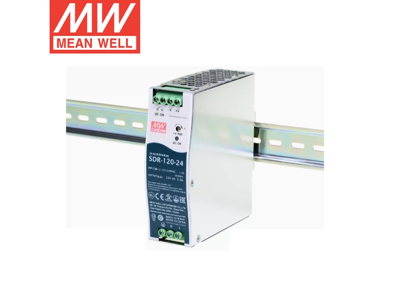 SDR-120-24 120W单组输出台湾明纬电源