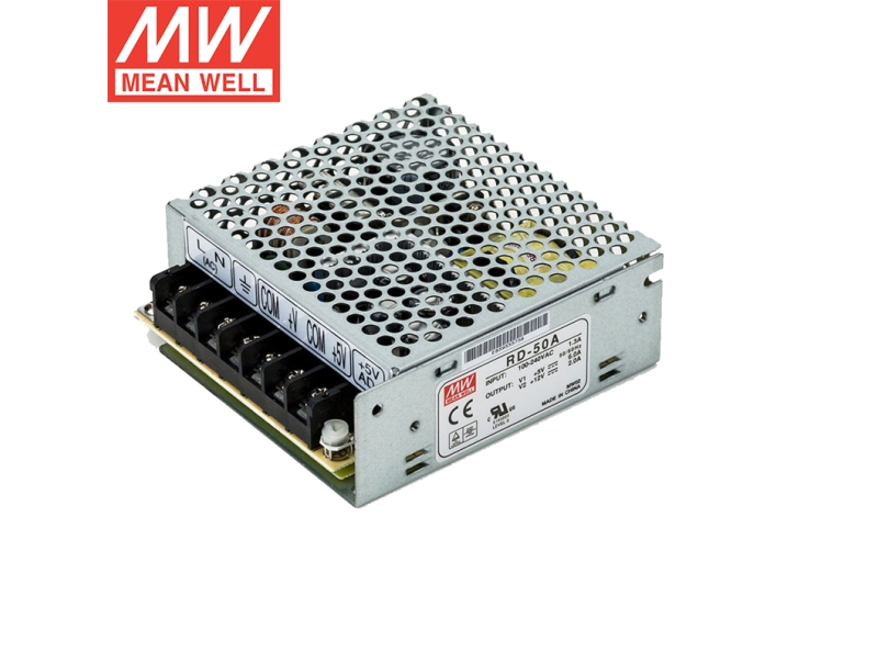RD-50A 35W 双路恶劣环境用明纬电源