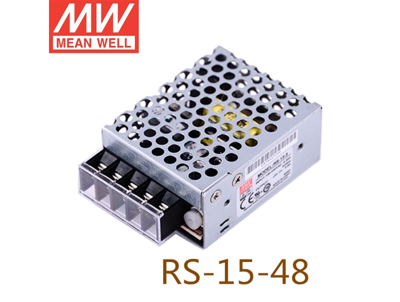 RS-15-48 15W单路恶劣环境明纬LED电源