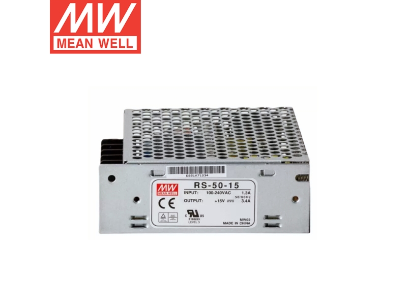 RS-50-15 50W单路恶劣环境明纬开关电源