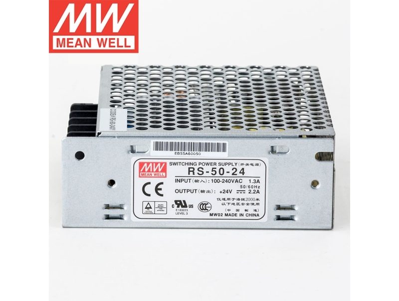 RS-50-24 50W单路恶劣环境明纬开关电源