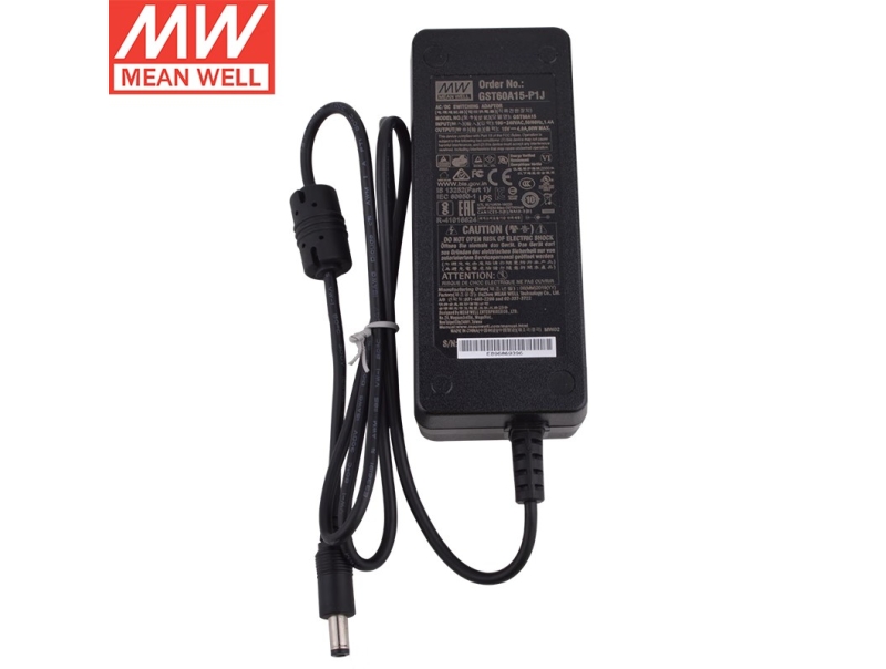 GST60A15-P1J 60W 高信赖性明纬充电器