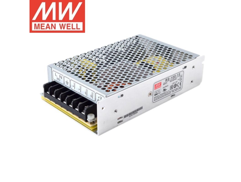 RS-100-15 100W单路输出Meanwell电源