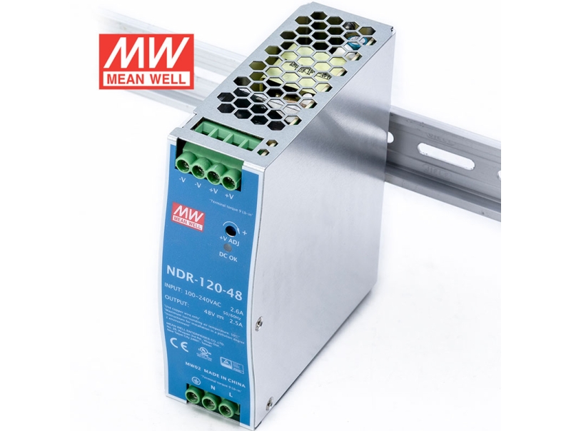 NDR-120-48 120W 导轨型Meanwell电源