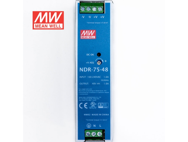 NDR-75-48 75W 导轨单组Meanwell电源