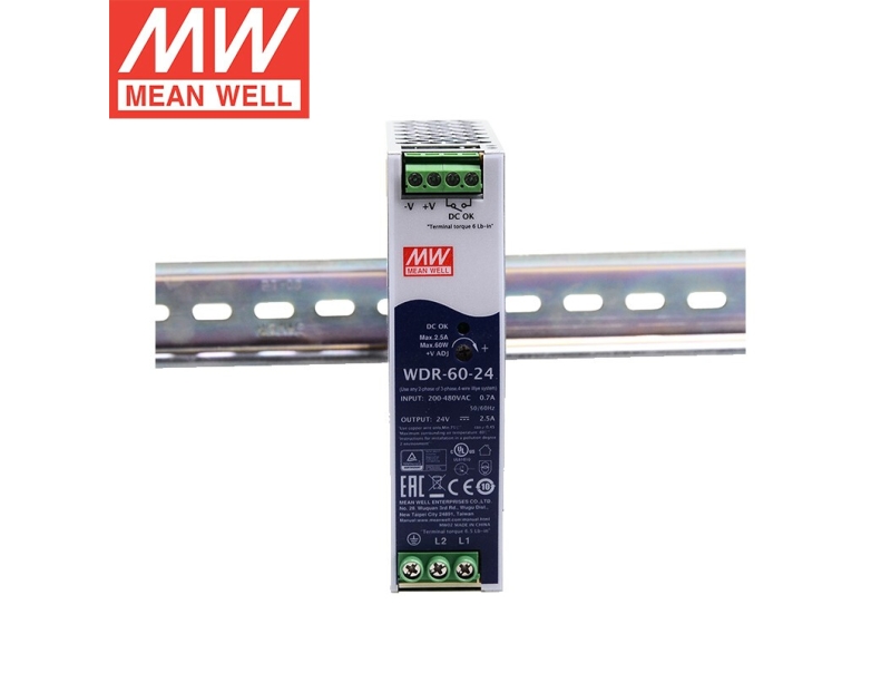 WDR-60-24 60W单相输出Meanwell电源