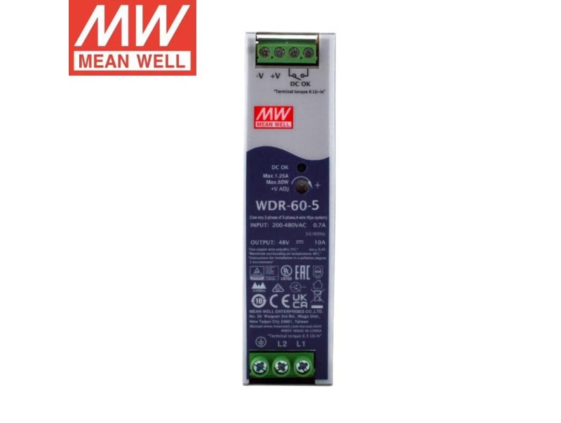 WDR-60-5 60W单相输PFCMeanwell电源