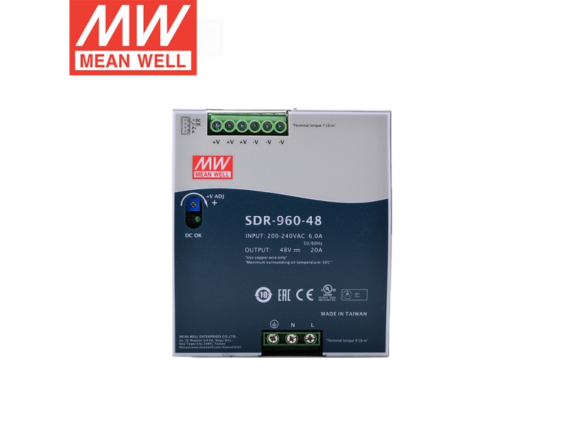 SDR-960-48 960W单组输出PFC明纬电源