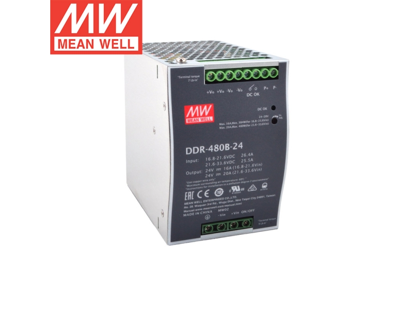 DDR-480D-48 480W明纬导轨电源转换器