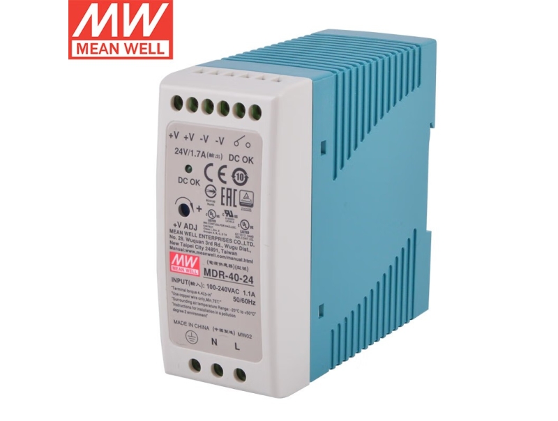 MDR-40-48 40W单组输明纬导轨开关电源