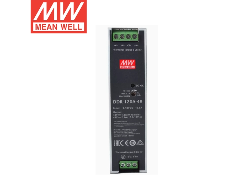 DDR-120D-48 120W导轨转换器明纬电源