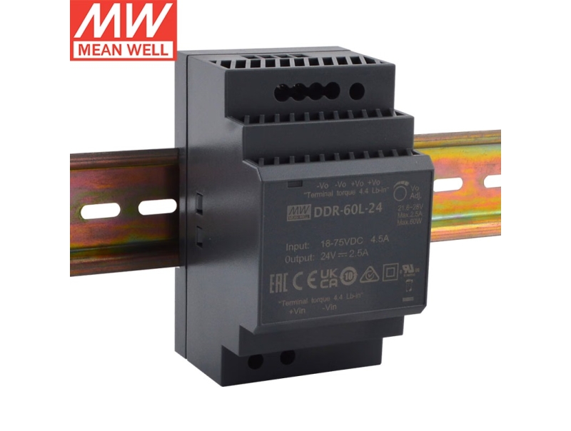 DDR-60L-24 60W导轨转换Meanwell电源