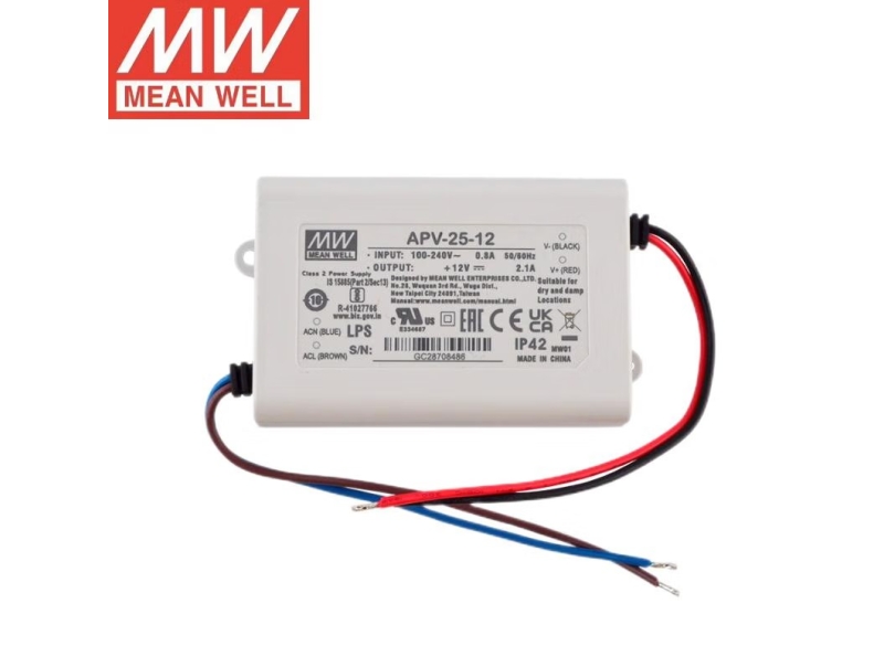  APV-25-5 25W明纬塑壳防水LED恒压电源