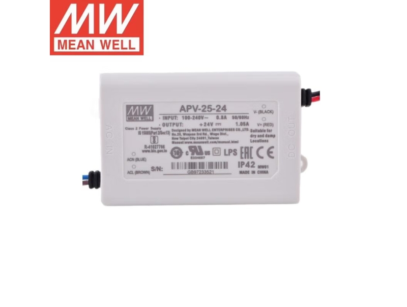  APV-25-24 25W明纬LED电源塑壳防水恒
