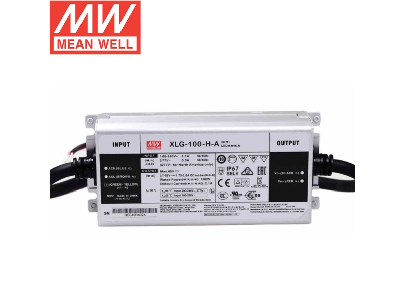 XLG-100-H-A  100W 恒功率LED驱动器