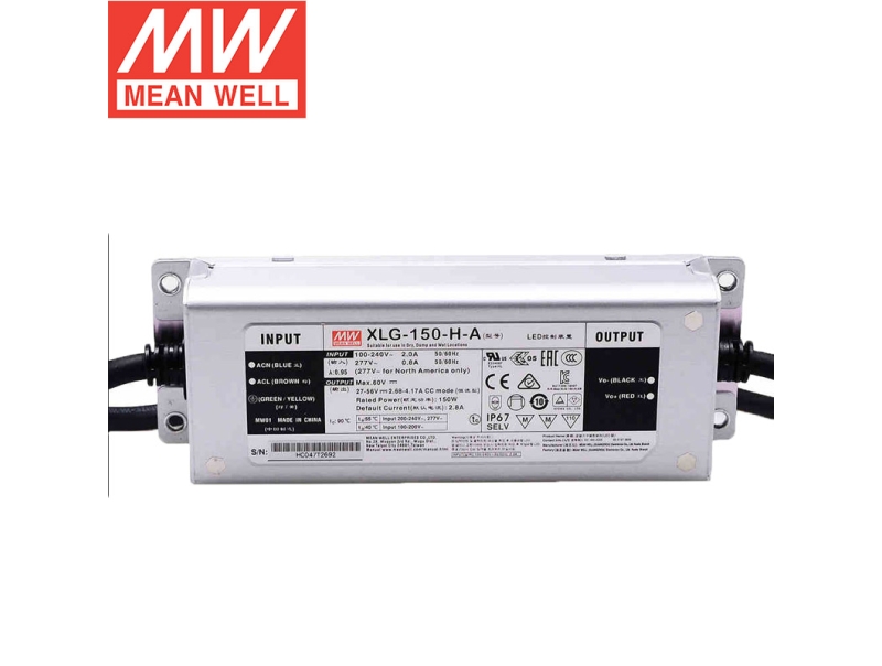 XLG-150-H-A 150W 恒功率LED驱动器