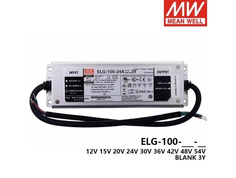 ELG-100-24A-3Y  恒流+恒压LED驱动器